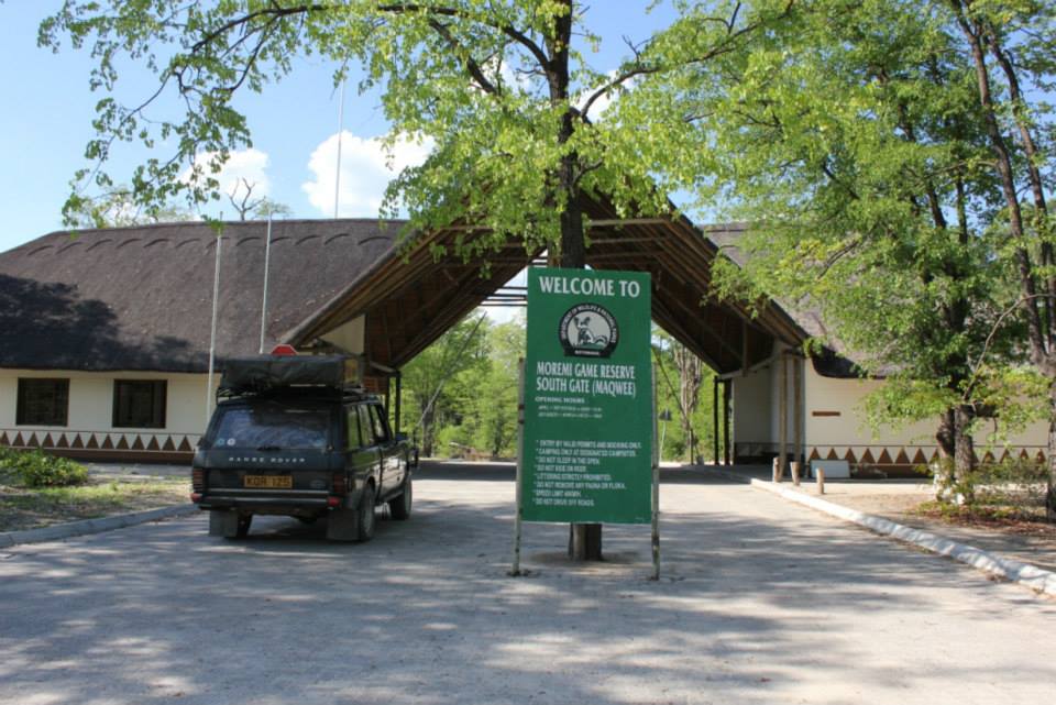Entry Gates to Moremi Game Reserve