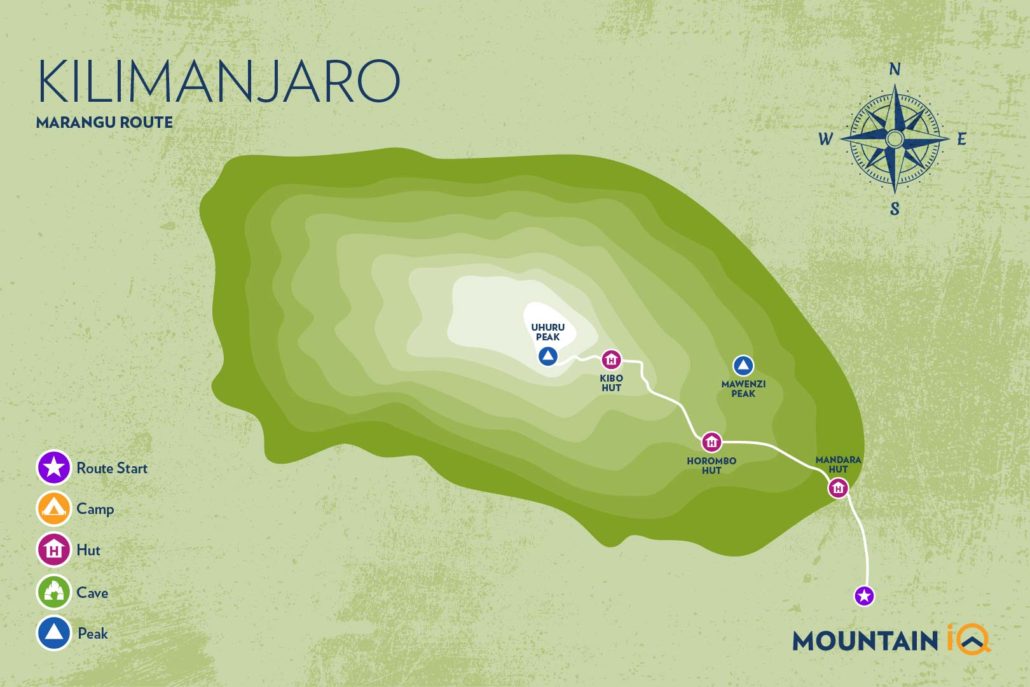 marangu route map